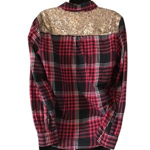Arizona Bling Flannel Plaid Shirt